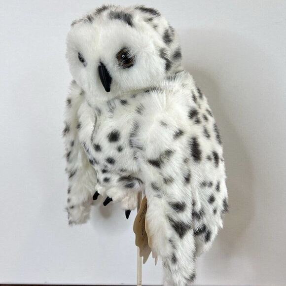Folkmanis Snowy Owl Puppet Plush Toy Realistic Hand Puppet - Picture 2 of 8